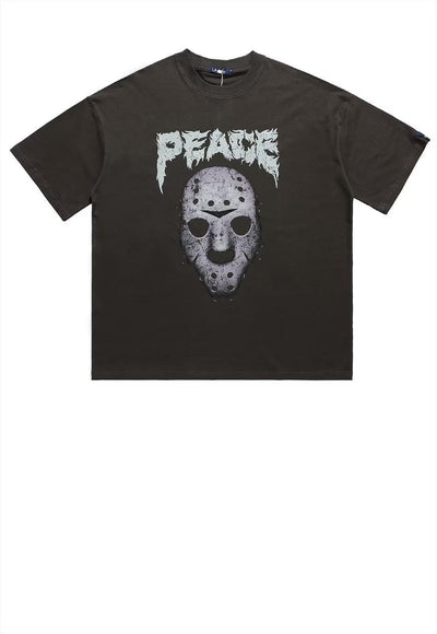 Friday 13th t-shirt Jason horror mask retro grunge tee black