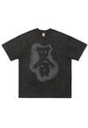 Spiky bear t-shirt gothic tee retro teddy grunge top purple