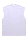 Balaclava print sleeveless t-shirt rap tank top surfer vest