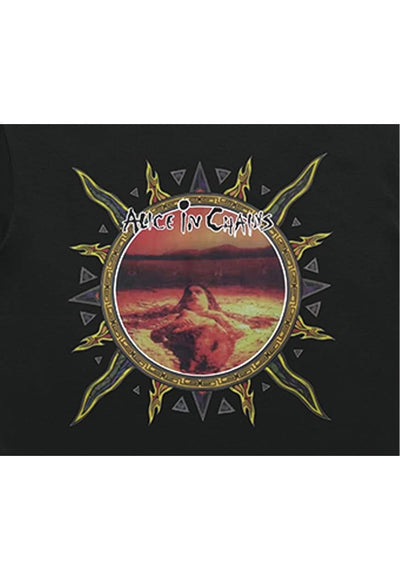 Alice in Chains t-shirt rock band tee grunge top in black