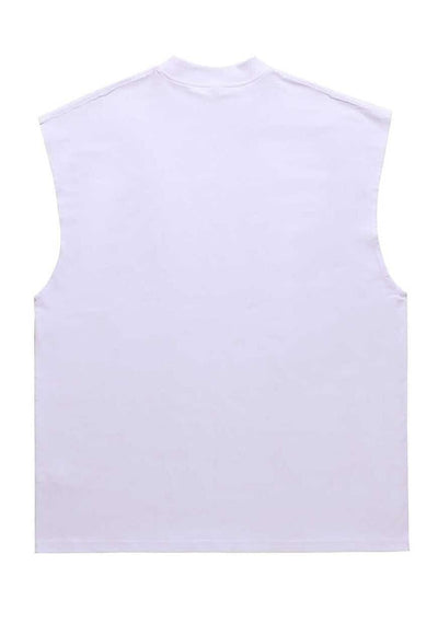 Gothic tank top surfer vest retro punk sleeveless t-shirt