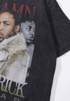 Kendrick Lamar t-shirt hip-hop tee retro rapper top in grey