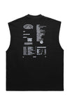 Power ranger sleeveless t-shirt movie tank top surfer vest