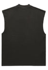 Thunder print tank top surfer vest cyber sleeveless t-shirt