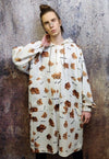 Decapitated bear jacket handmade animal print windbreaker