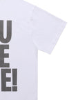 Late slogan t-shirt office tee grunge punk top in white