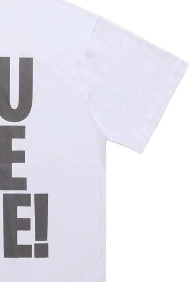 Late slogan t-shirt office tee grunge punk top in white