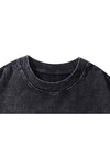 Cemetery print t-shirt weird slogan tee tombstone top grey