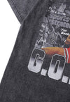Basketball t-shirt retro USA sports tee American top in grey