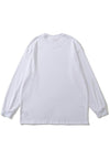 Grunge t-shirt Gothic ghost long sleeve top in white