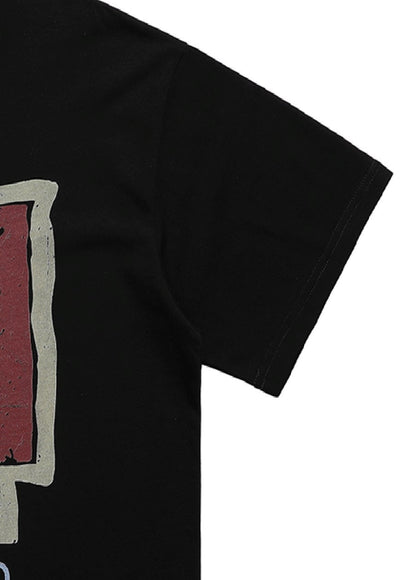 Pink Floyd t-shirt retro band tee grunge punk top in black