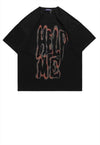 Help me t-shirt grunge slogan tee retro punk top in Black