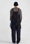 Cargo pocket dungarees high quality work wear overalls black