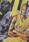 Kobe Bryant t-shirt sports tee retro basketball top in grey