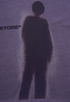 Ghost t-shirt shadow print tee retro gothic top acid purple