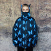 Reversible bomber butterfly jacket detachable puffer in blue