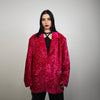 Pink sequin blazer glitter embellished bomber neon tuxedo going out jacket iridescent party bomber luminous fancy frock eras varsity