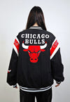 Bulls basketball jacket vintage college bomber patch varsity