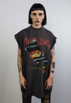 Gothic sleeveless t-shirt knife print tank top surfer vest