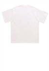 Grunge t-shirt raver print tee hip-hop top in white