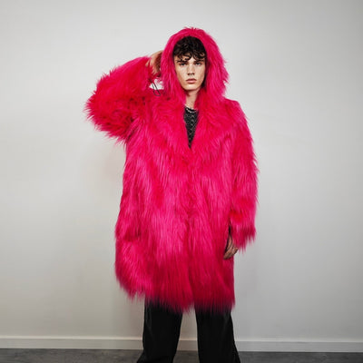 Dark pink coat hotsell