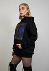 Target hoodie X-ray pullover eye print grunge jumper black