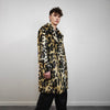 Brown leopard coat faux fur animal print trench spot pattern overcoat going out bomber detachable rock festival jacket cheetah peacoat