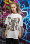 Super Mario print t-shirt Nintendo tee graffiti retro top