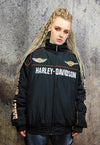 Motorbike jacket Harley biker bomber multi patch motorcycle