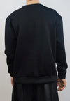 Futuristic gothic sweatshirt extreme zipper jumper in black