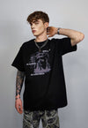 Saint t-shirt religion graffiti tee grunge gothic top black