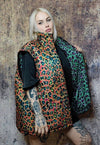 Leopard bomber reversible tiger jacket graffiti puffer