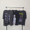 CYBER PUNK PRINT vintage wash t-shirt sample sale 3 for 2