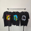 Skeleton Emoji  Printed vintage wash t-shirt sample sale 3 for 2