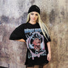 Halloween t-shirt vintage Horror movie top Freddy Krueger tee retro Y2K Gothic teeshirt Nightmare on Elm street top in black