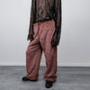 Faux fur joggers luxury fluffy pants handmade fleece trousers long hair premium overalls in brown