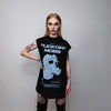 Punk sleeveless t-shirt gas mask print tank grunge rock tee retro raver top Australian surfer vest in black