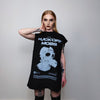 Punk sleeveless t-shirt gas mask print tank grunge rock tee retro raver top Australian surfer vest in black