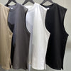 Gothic sleeveless t-shirt statue print tank top renaissance tee rocker top retro surfer vest in black