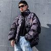 Premium quality splatter tye-die gradient washed out bomber Korean skater puffer jacket in 2 colors