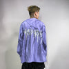 Distressed washed out New world order slogan print bleached thin sweatshirt