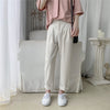 Thin Straight fit Loose Cropped Breathable  Casual ankle Pants