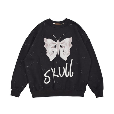 Dark Wind Butterfly Skeleton Sweatshirt