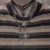 Black Metal Satan Goth Devil Sheep Head Pendant necklace