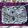 Homemade animal pattern plush spider pearl chain Girl shoulder bag