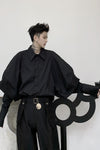 Unusual flare sleeved Gothic style Loose fit shirt in 2 colors
