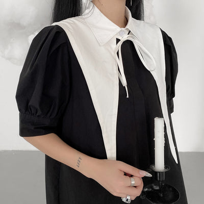 polo collar short-sleeved skirt