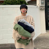 Mohair fluffy nice to touch Korean skater knitted sweater in 4 colors