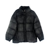 washed out made to look old retro industrial bomber Korean skater puffer jacket