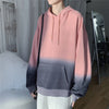 gradient color tie-dye long sleeve gradient pullover hoodie